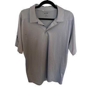 Men’s adidas grey golf polo - size M
